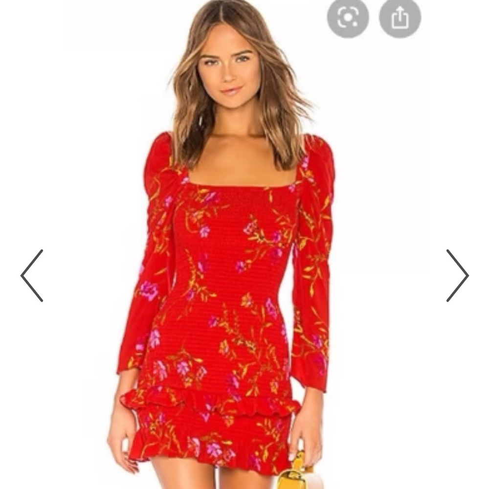 Lovers + Friends Red Floral Dress